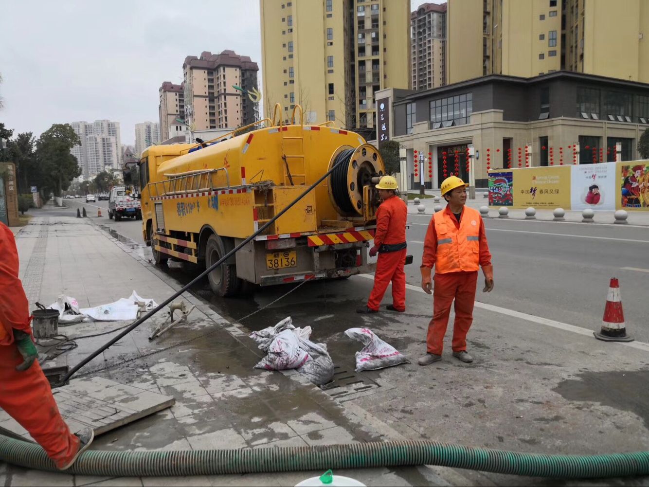 光村镇排污管道清淤-管道清洗